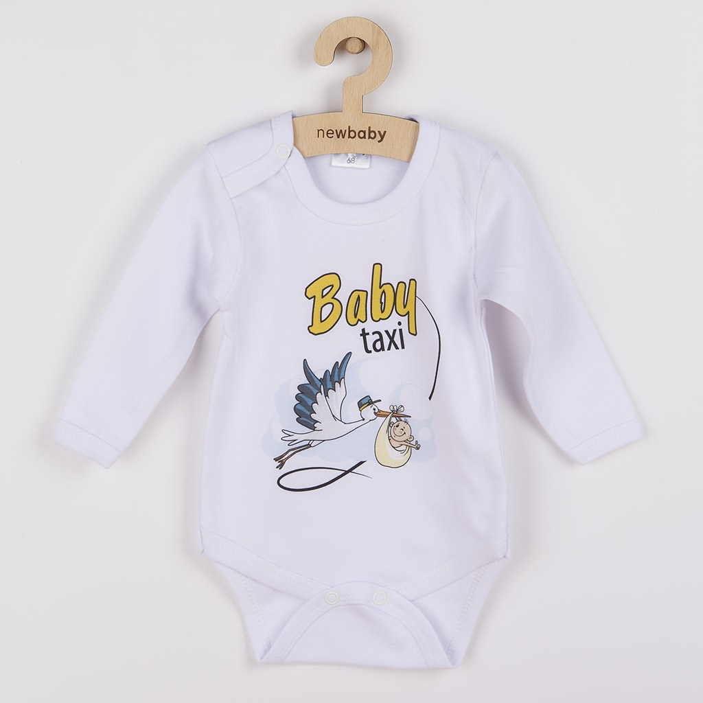 Body s potiskem New Baby Baby taxi, vel. 50