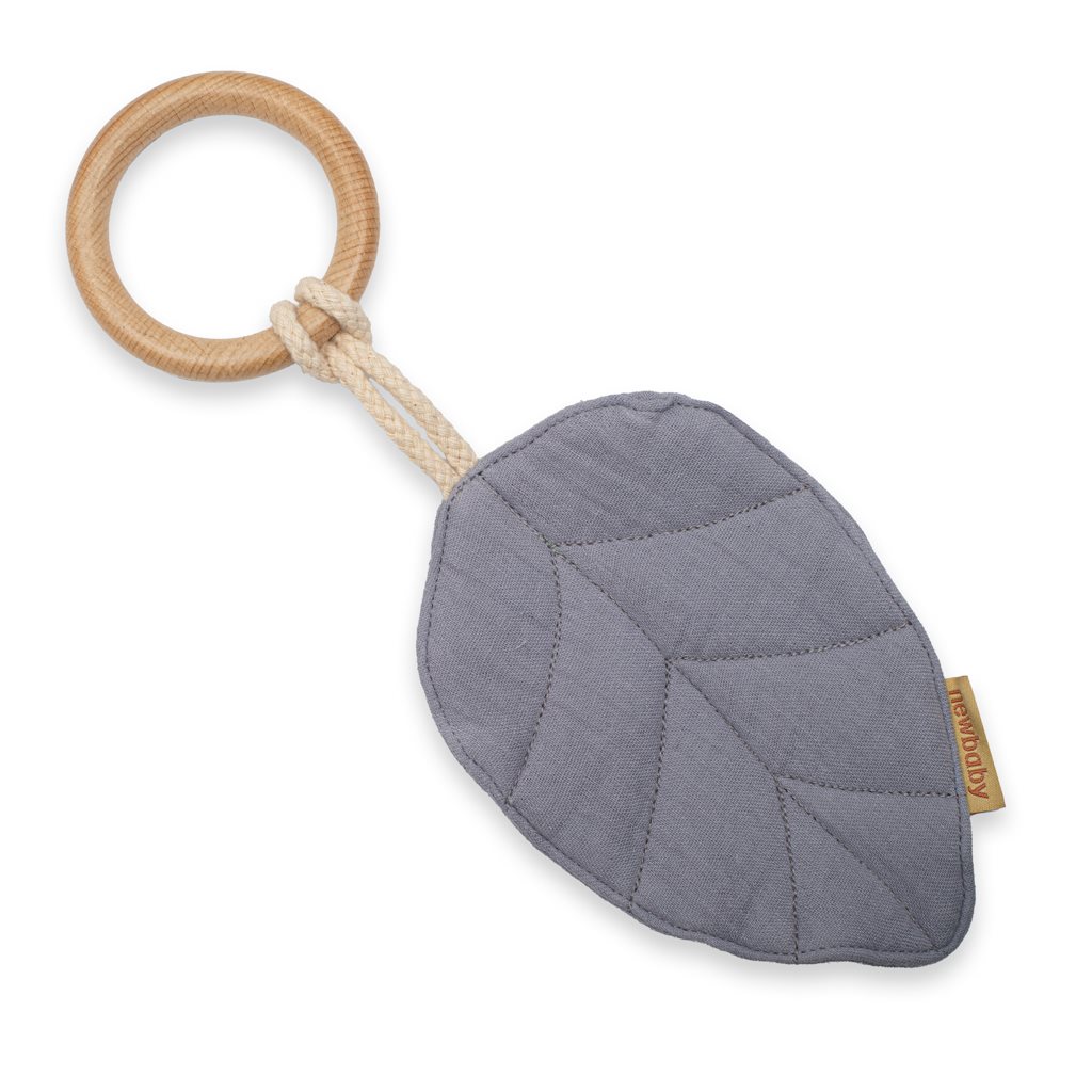 Kousátko s listy pro děti New Baby Leaf grey