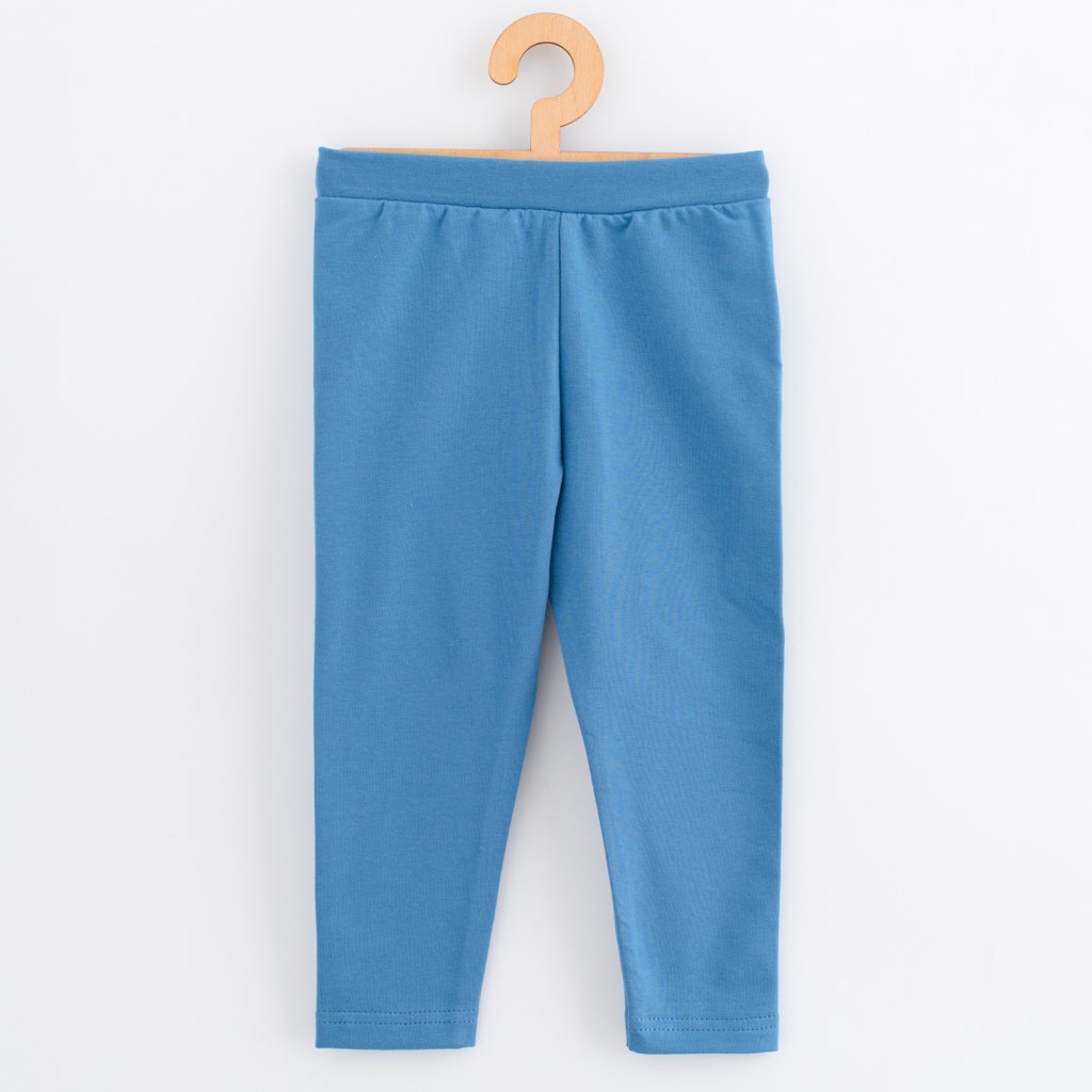 Dětské legíny z teplákoviny New Baby Kindergarten blue, vel. 92/98